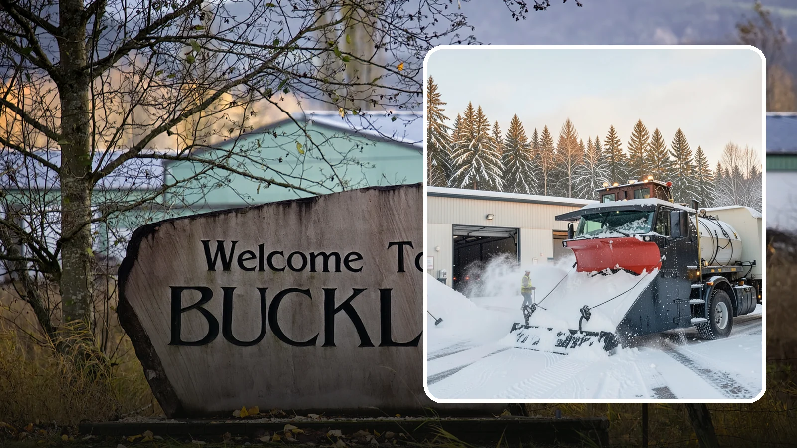 Industrial Facility Snow Plowing in Buckley, Pierce County, WA - We plow large industrial yards, truck routes, and gates so shift changes and freight keep moving through any storm.