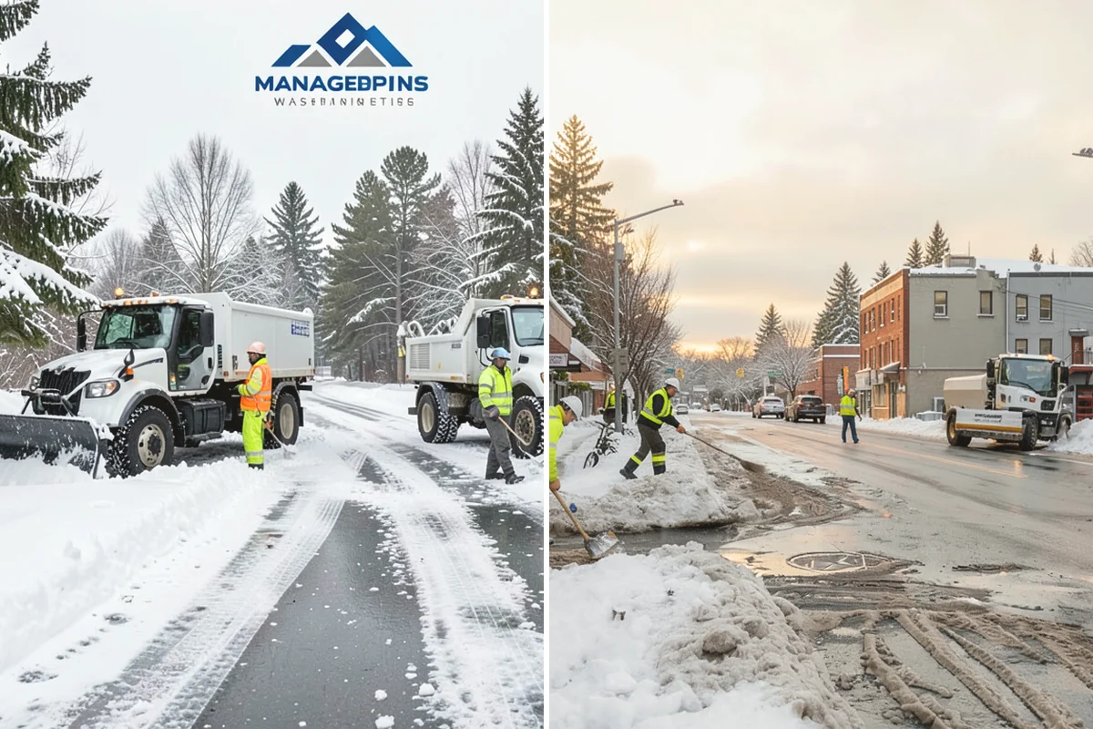 Industrial Facility Snow Plowing in Burien, King County, WA - Map truck routes, gates, and lots against your shift and delivery schedule