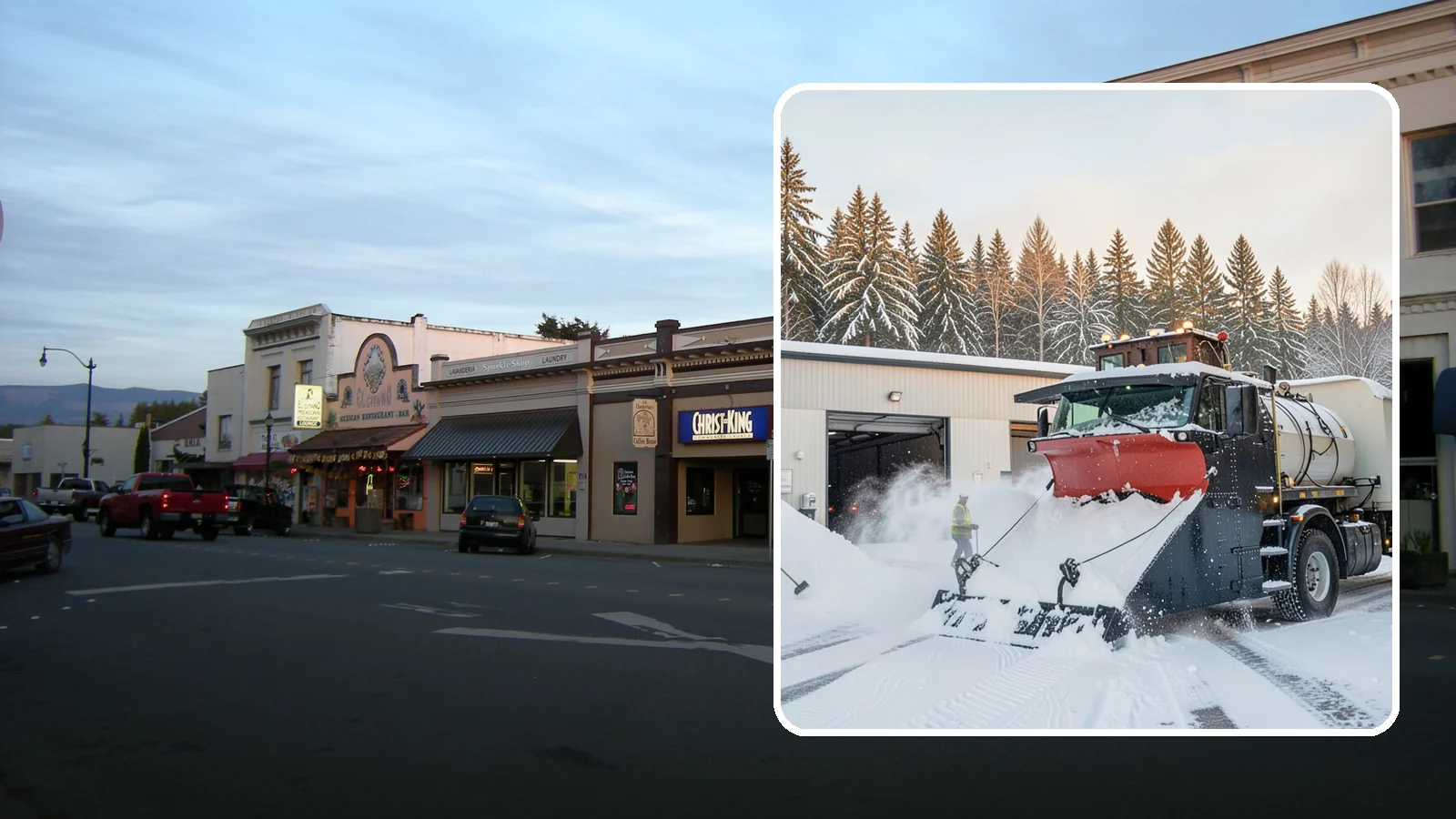 Industrial Facility Snow Plowing in Burlington, Skagit County, WA - We plow large industrial yards, truck routes, and gates so shift changes and freight keep moving through any storm.