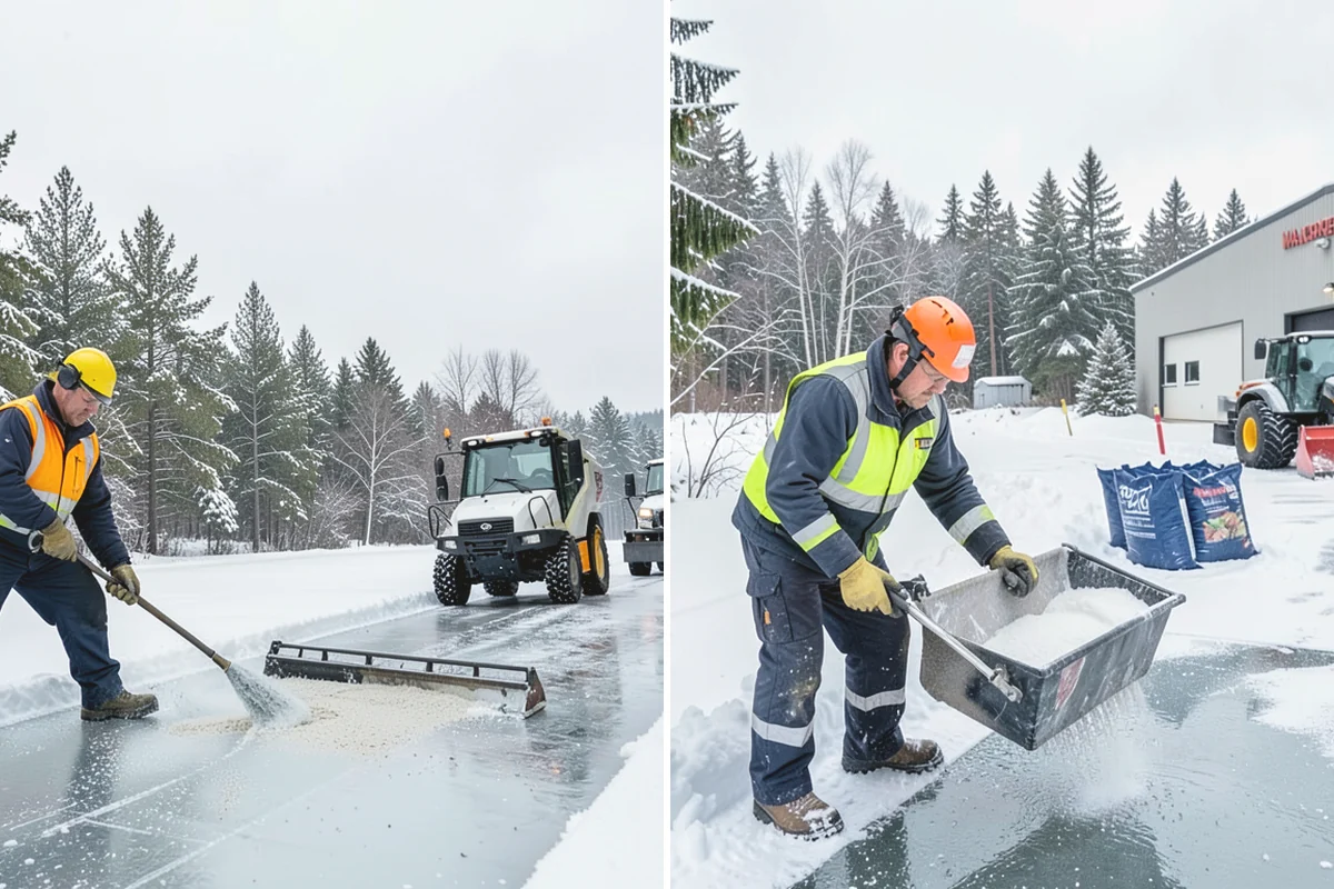 Industrial Facility Snow Plowing in Carnation, King County, WA - Map truck routes, gates, and lots against your shift and delivery schedule