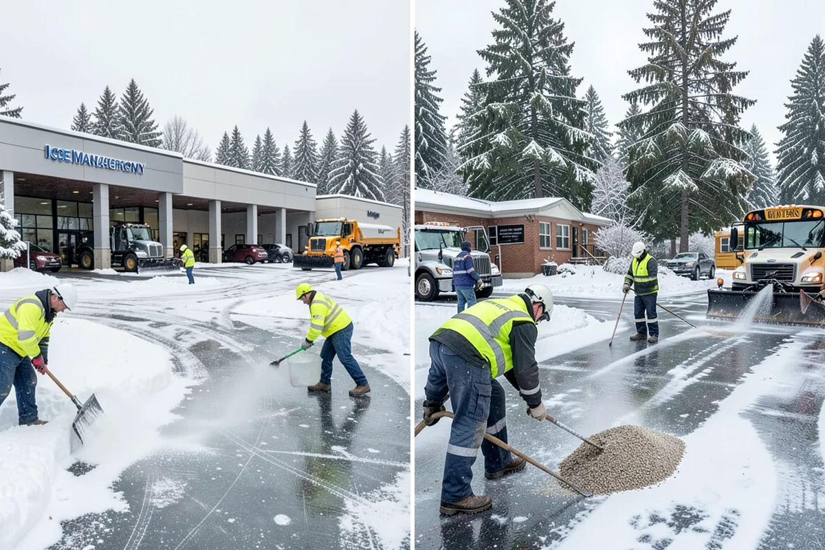 Industrial Facility Snow Plowing in Clyde Hill, King County, WA - Map truck routes, gates, and lots against your shift and delivery schedule