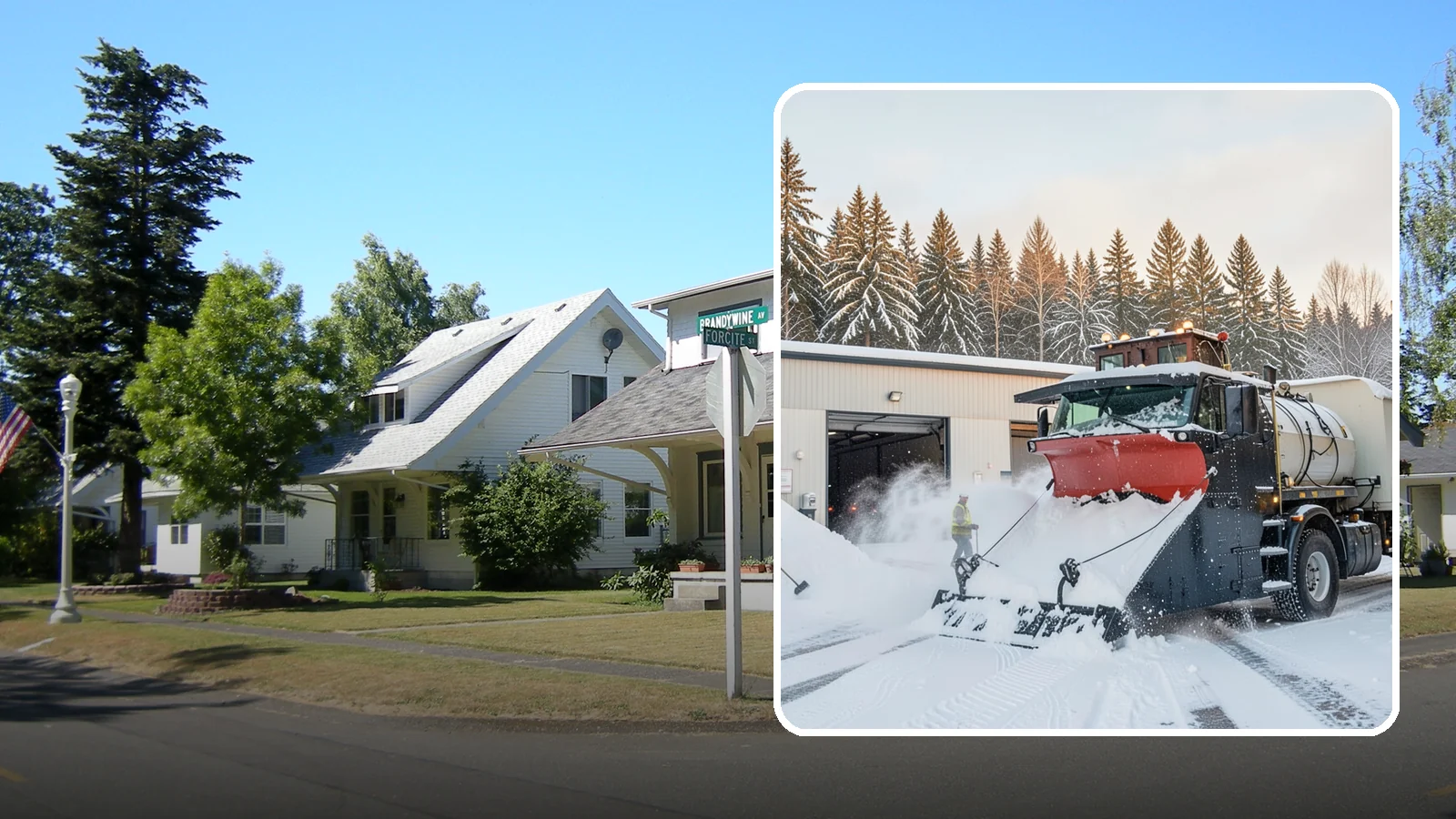 Industrial Facility Snow Plowing in DuPont, Pierce County, WA - We plow large industrial yards, truck routes, and gates so shift changes and freight keep moving through any storm.