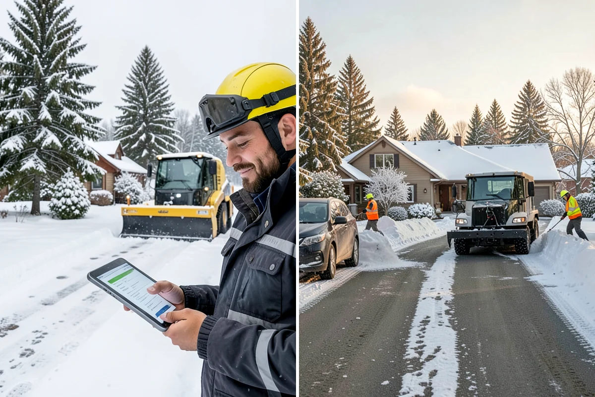 Industrial Facility Snow Plowing in DuPont, Pierce County, WA - Map truck routes, gates, and lots against your shift and delivery schedule