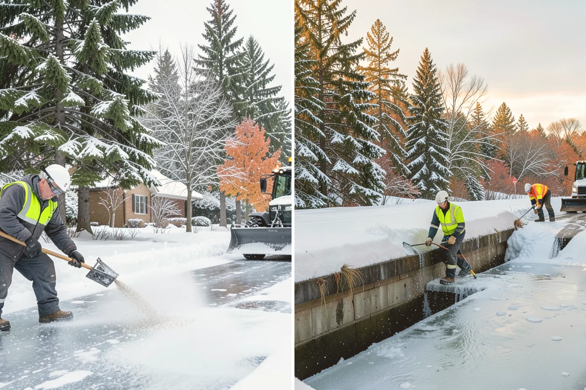 Industrial Facility Snow Plowing in Eatonville, Pierce County, WA - Map truck routes, gates, and lots against your shift and delivery schedule