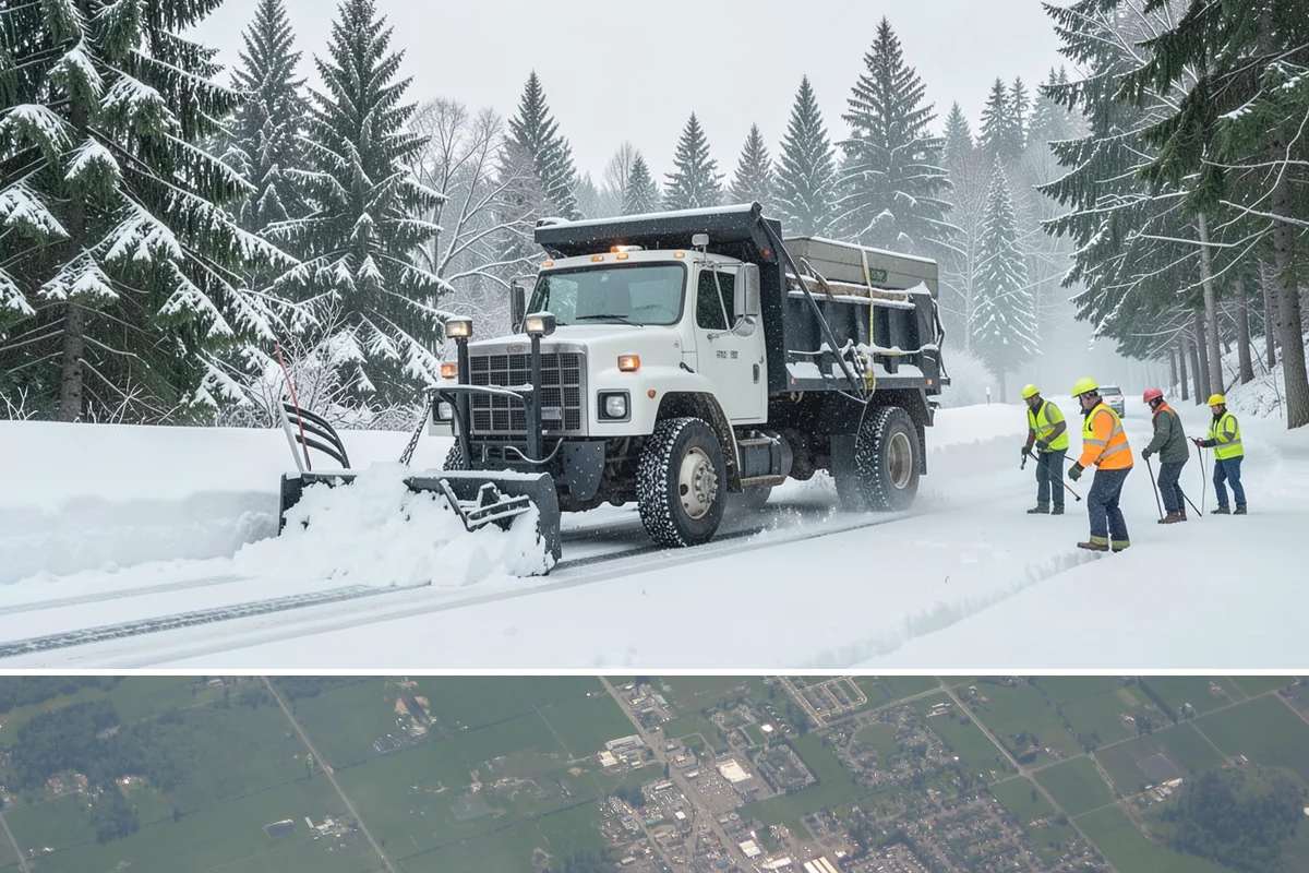 Industrial Facility Snow Plowing in Enumclaw, King County, WA - Set up a heavy-equipment contract before winter so freight and shifts never stall on snow.