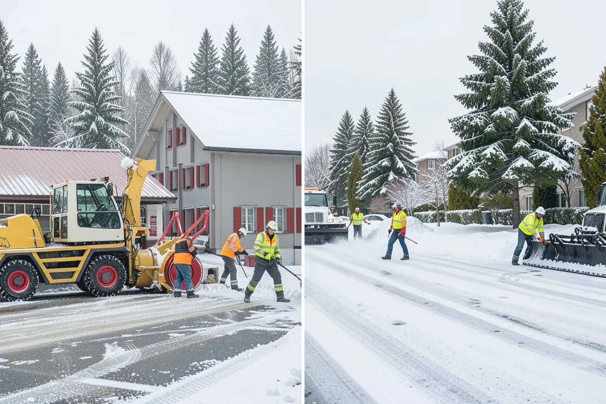 Industrial Facility Snow Plowing in Gold Bar, Snohomish County, WA - Map truck routes, gates, and lots against your shift and delivery schedule
