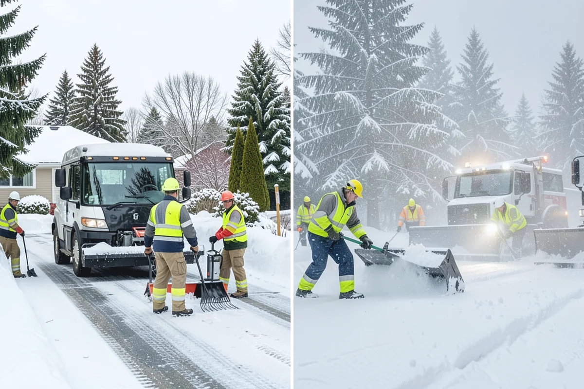 Industrial Facility Snow Plowing in Granite Falls, Snohomish County, WA - Map truck routes, gates, and lots against your shift and delivery schedule