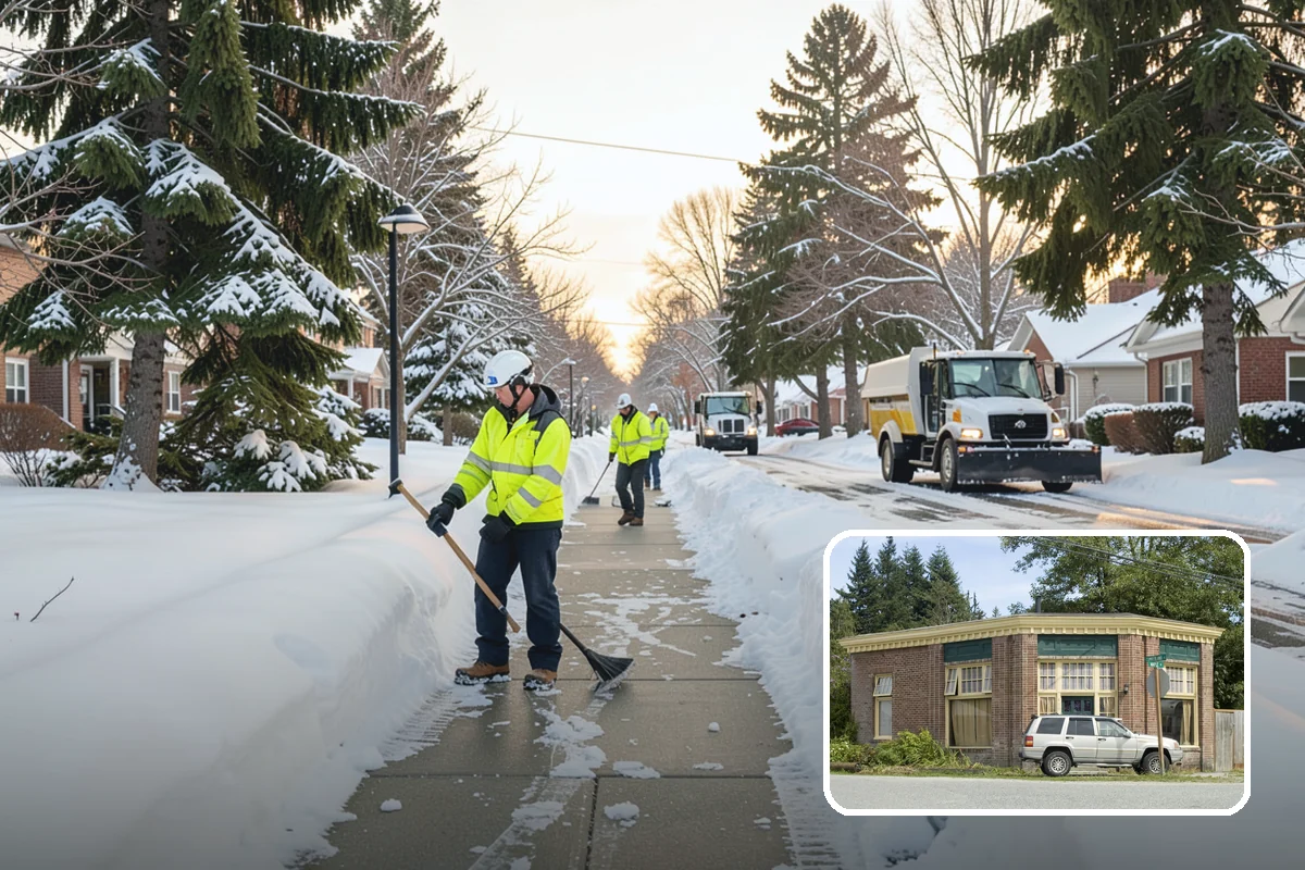Industrial Facility Snow Plowing in Hamilton, Skagit County, WA - Wide yards and truck routes cleared with heavy equipment