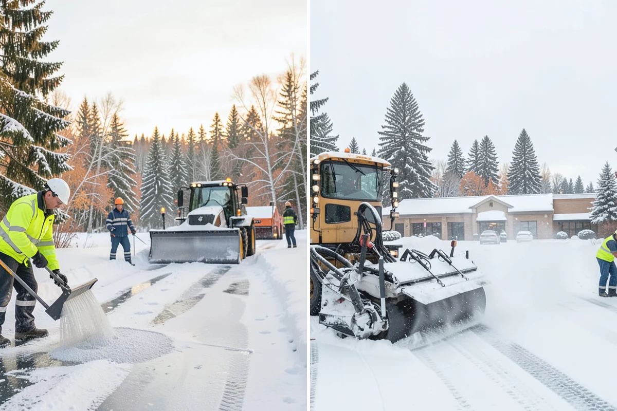 Industrial Facility Snow Plowing in Hamilton, Skagit County, WA - Map truck routes, gates, and lots against your shift and delivery schedule