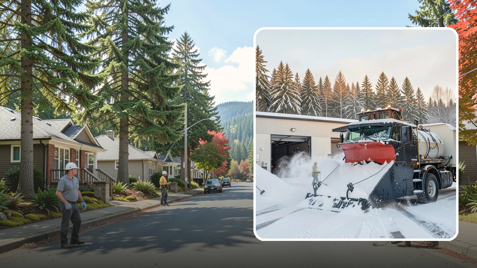 Industrial Facility Snow Plowing in Hunts Point, King County, WA - We plow large industrial yards, truck routes, and gates so shift changes and freight keep moving through any storm.
