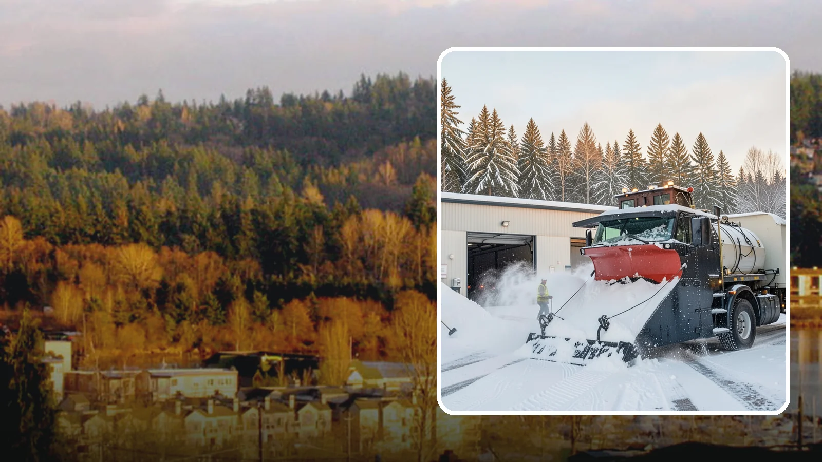 Industrial Facility Snow Plowing in Kenmore, King County, WA - We plow large industrial yards, truck routes, and gates so shift changes and freight keep moving through any storm.