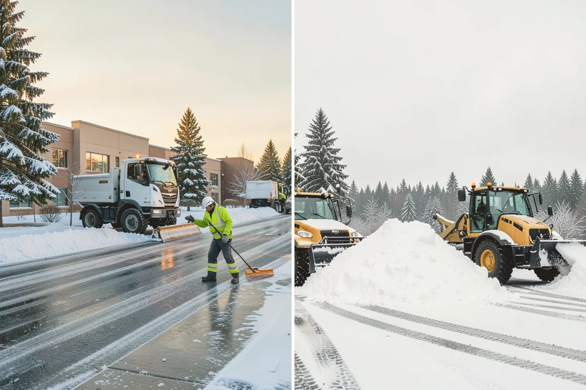 Industrial Facility Snow Plowing in Kent, King County, WA - Map truck routes, gates, and lots against your shift and delivery schedule