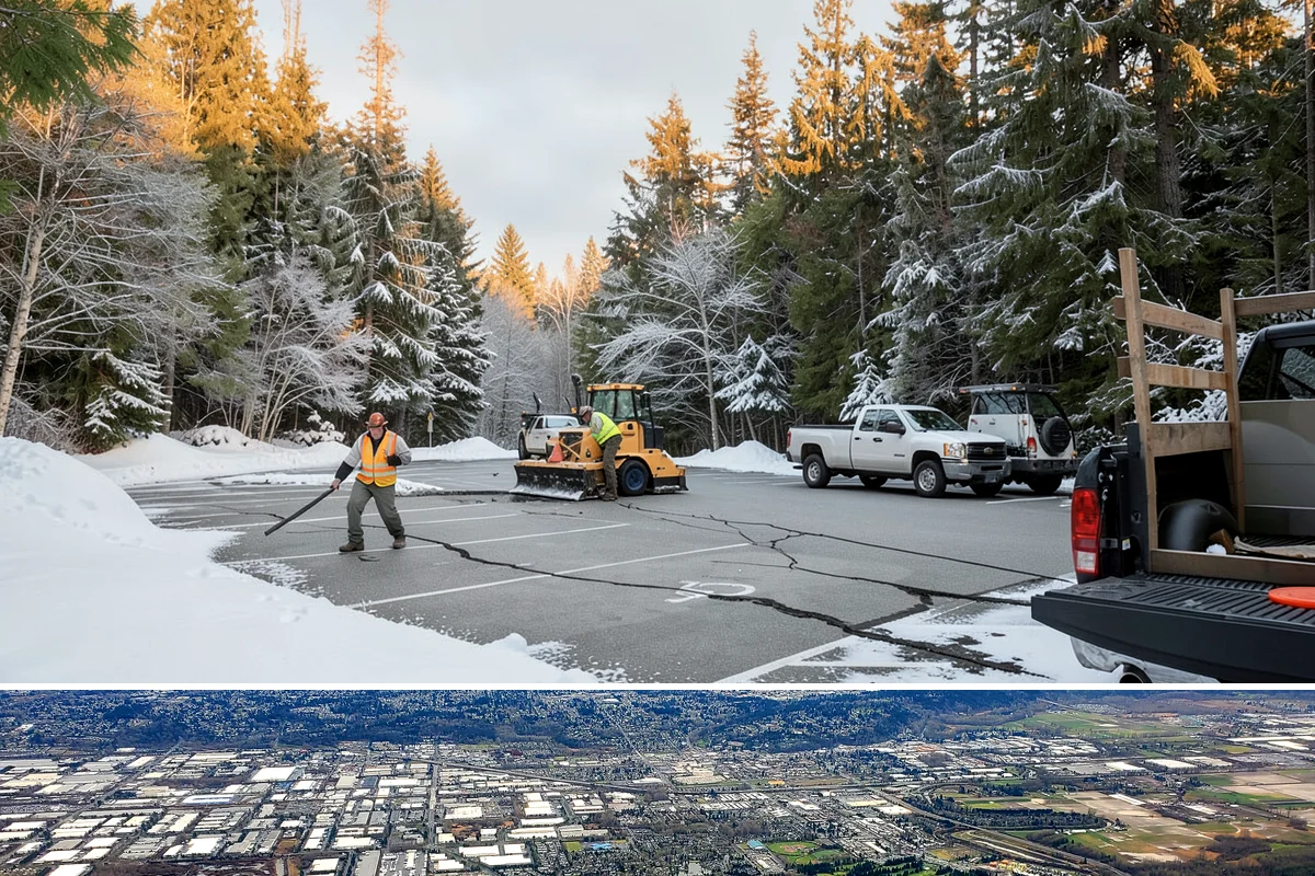 Industrial Facility Snow Plowing in Kent, King County, WA - Set up a heavy-equipment contract before winter so freight and shifts never stall on snow.