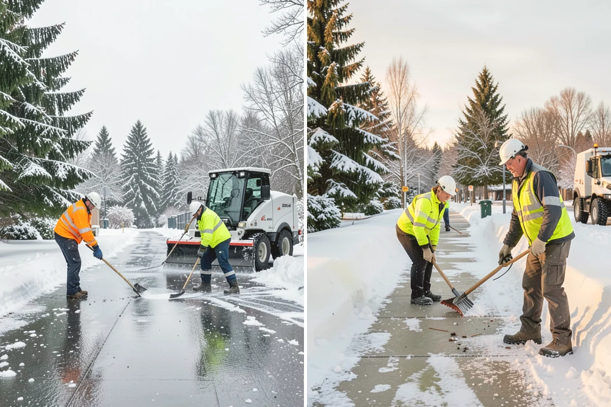Industrial Facility Snow Plowing in Lake Stevens, Snohomish County, WA - Map truck routes, gates, and lots against your shift and delivery schedule