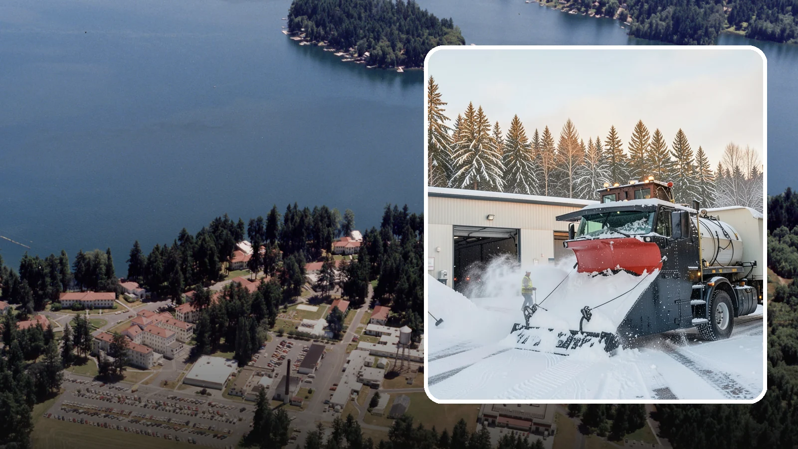 Industrial Facility Snow Plowing in Lakewood, Pierce County, WA - We plow large industrial yards, truck routes, and gates so shift changes and freight keep moving through any storm.