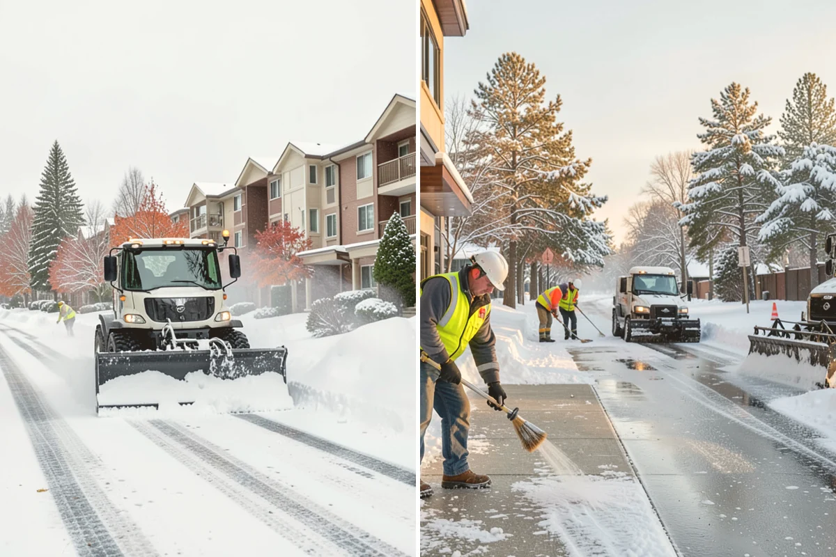 Industrial Facility Snow Plowing in Langley, Island County, WA - Map truck routes, gates, and lots against your shift and delivery schedule