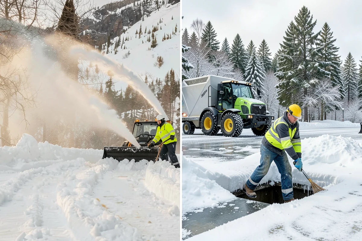 Industrial Facility Snow Plowing in Lyman, Skagit County, WA - Map truck routes, gates, and lots against your shift and delivery schedule