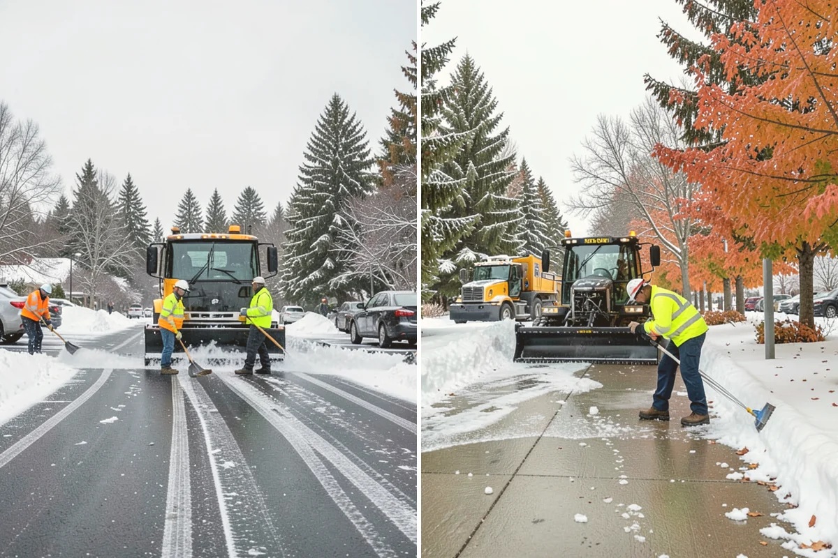 Industrial Facility Snow Plowing in Lynnwood, Snohomish County, WA - Map truck routes, gates, and lots against your shift and delivery schedule