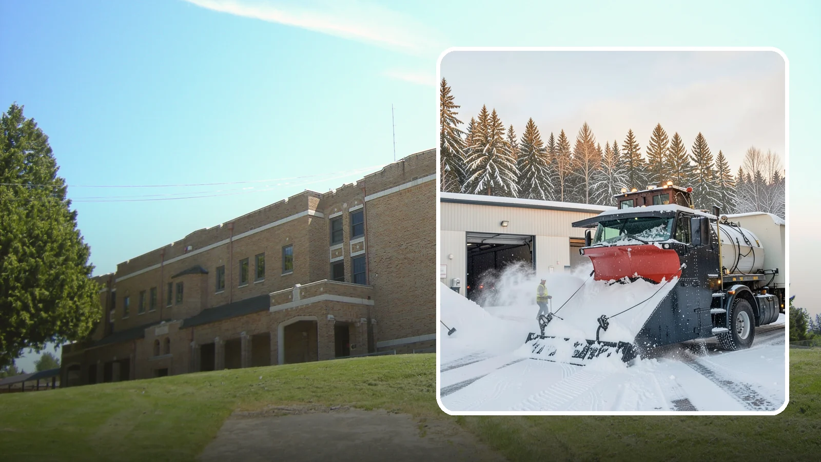 Industrial Facility Snow Plowing in Maple Valley, King County, WA - We plow large industrial yards, truck routes, and gates so shift changes and freight keep moving through any storm.