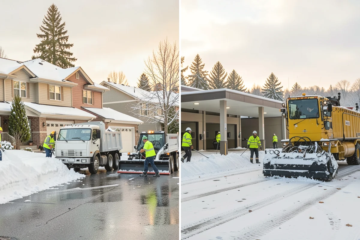 Industrial Facility Snow Plowing in Mercer Island, King County, WA - Map truck routes, gates, and lots against your shift and delivery schedule