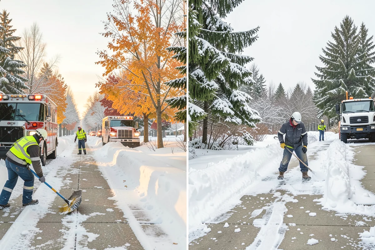 Industrial Facility Snow Plowing in Mill Creek, Snohomish County, WA - Map truck routes, gates, and lots against your shift and delivery schedule