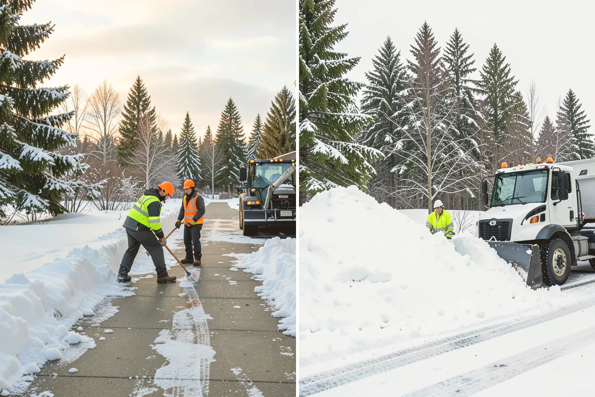 Industrial Facility Snow Plowing in Mount Vernon, Skagit County, WA - Map truck routes, gates, and lots against your shift and delivery schedule