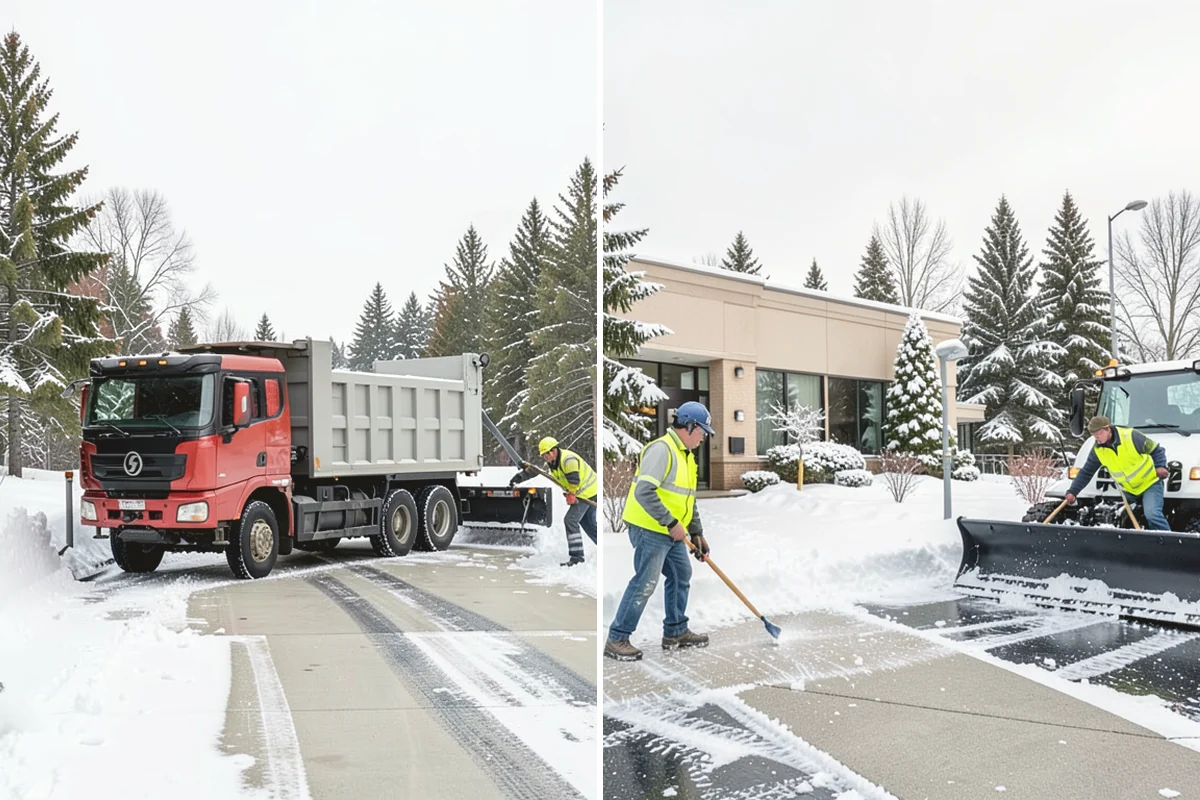 Industrial Facility Snow Plowing in Mukilteo, Snohomish County, WA - Map truck routes, gates, and lots against your shift and delivery schedule
