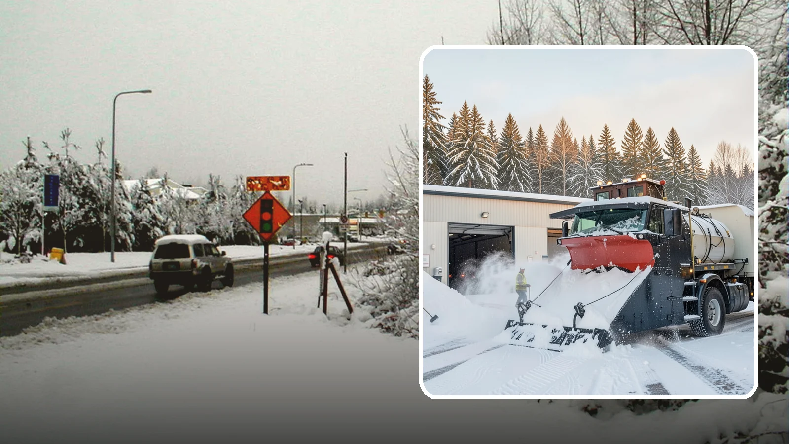 Industrial Facility Snow Plowing in Newcastle, King County, WA - We plow large industrial yards, truck routes, and gates so shift changes and freight keep moving through any storm.