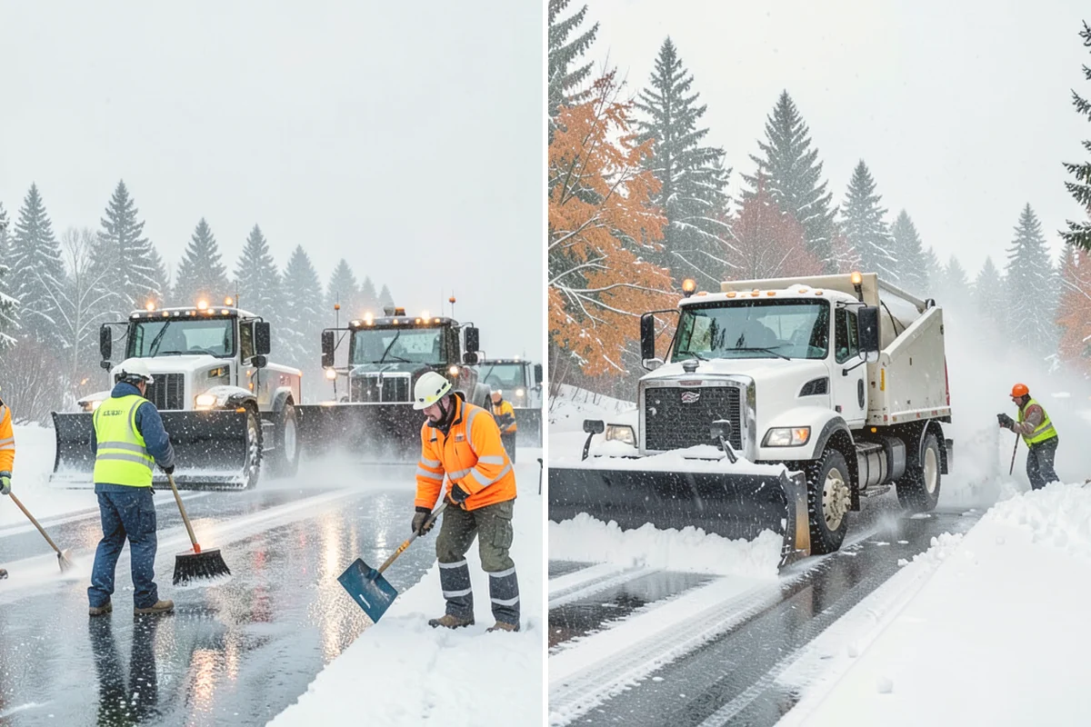 Industrial Facility Snow Plowing in Newcastle, King County, WA - Map truck routes, gates, and lots against your shift and delivery schedule