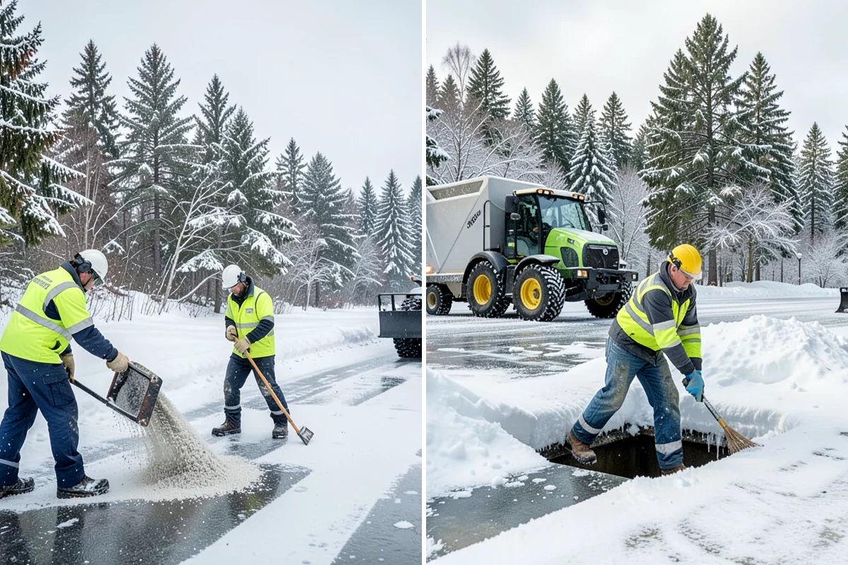 Industrial Facility Snow Plowing in Normandy Park, King County, WA - Map truck routes, gates, and lots against your shift and delivery schedule