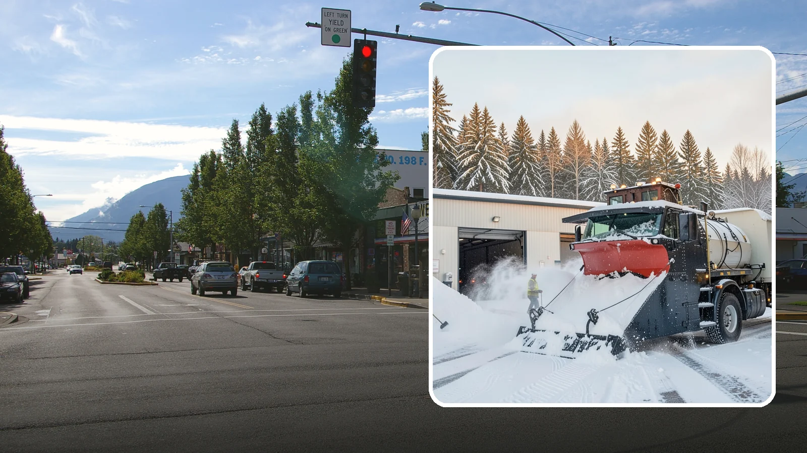 Industrial Facility Snow Plowing in North Bend, King County, WA - We plow large industrial yards, truck routes, and gates so shift changes and freight keep moving through any storm.