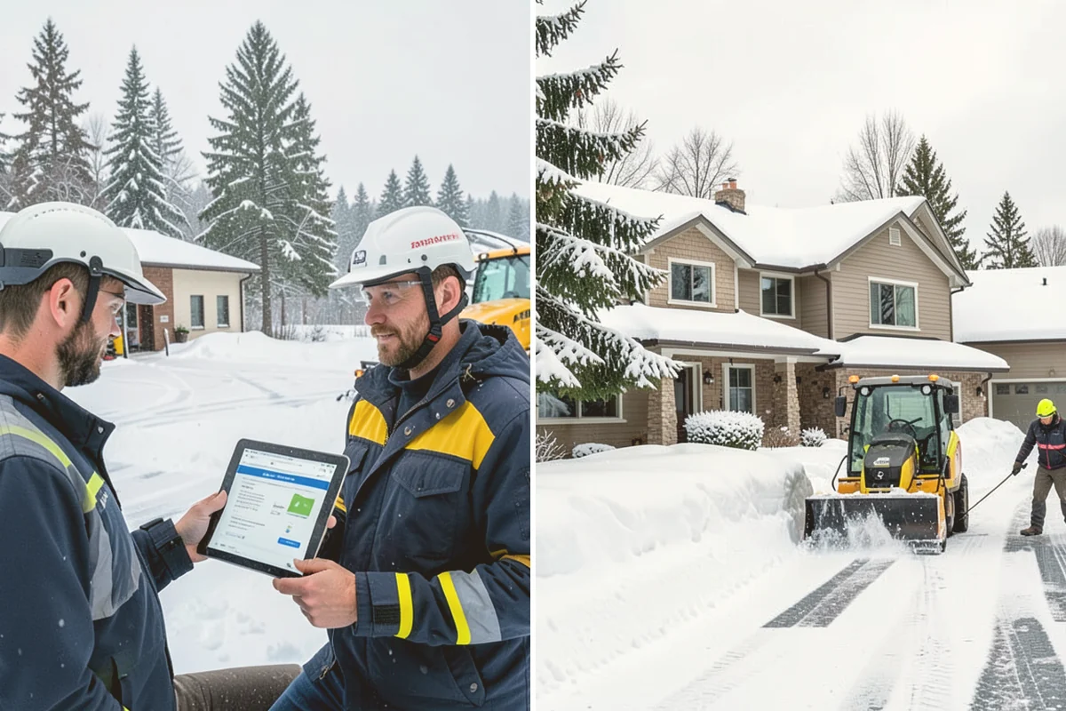 Industrial Facility Snow Plowing in Orting, Pierce County, WA - Map truck routes, gates, and lots against your shift and delivery schedule