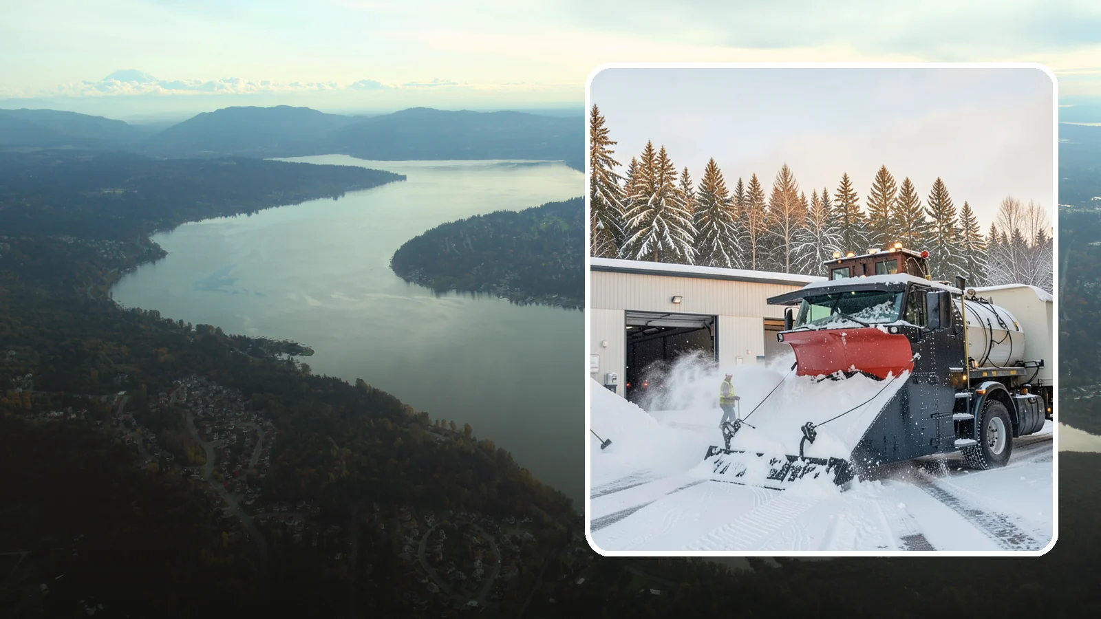 Industrial Facility Snow Plowing in Sammamish, King County, WA - We plow large industrial yards, truck routes, and gates so shift changes and freight keep moving through any storm.