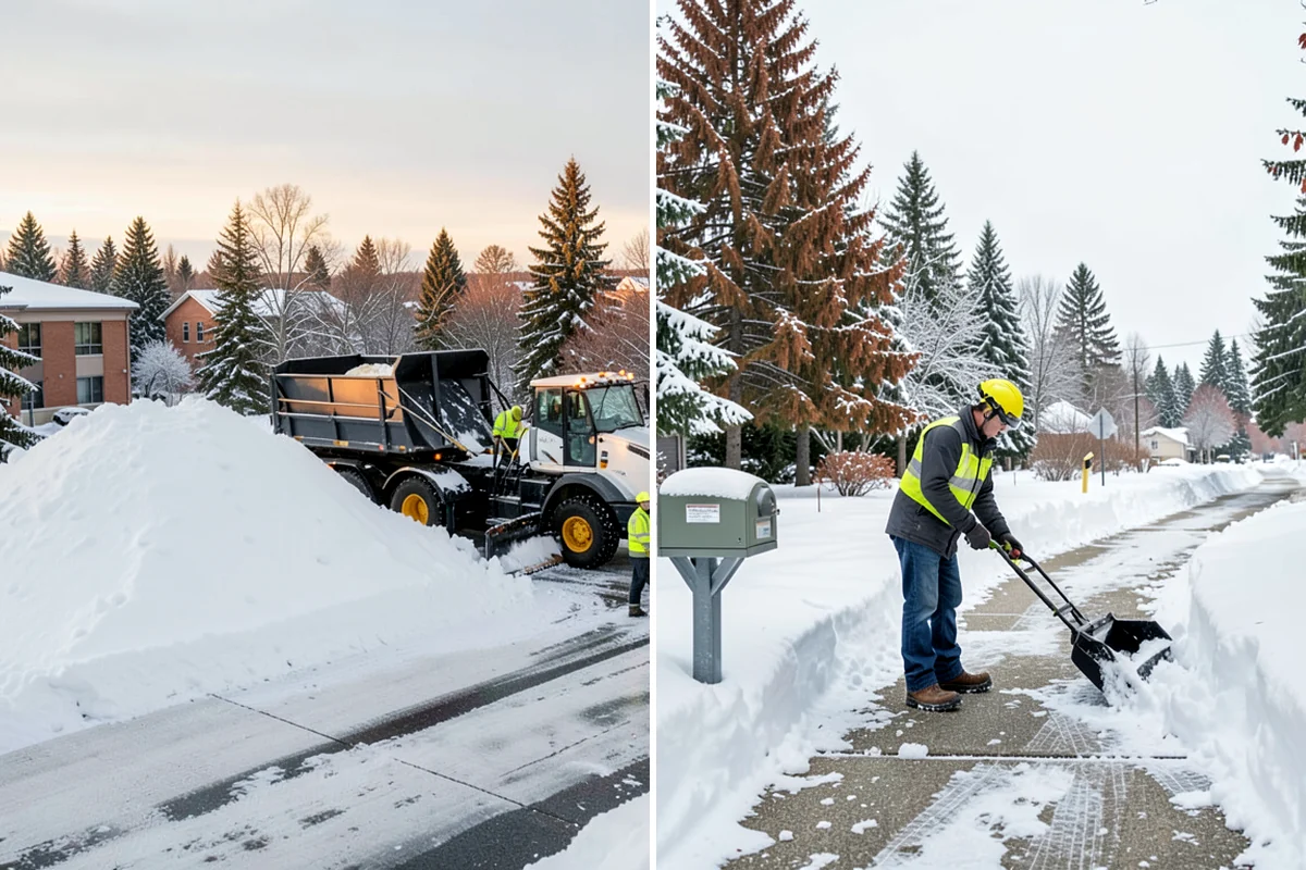 Industrial Facility Snow Plowing in Sedro-Woolley, Skagit County, WA - Map truck routes, gates, and lots against your shift and delivery schedule