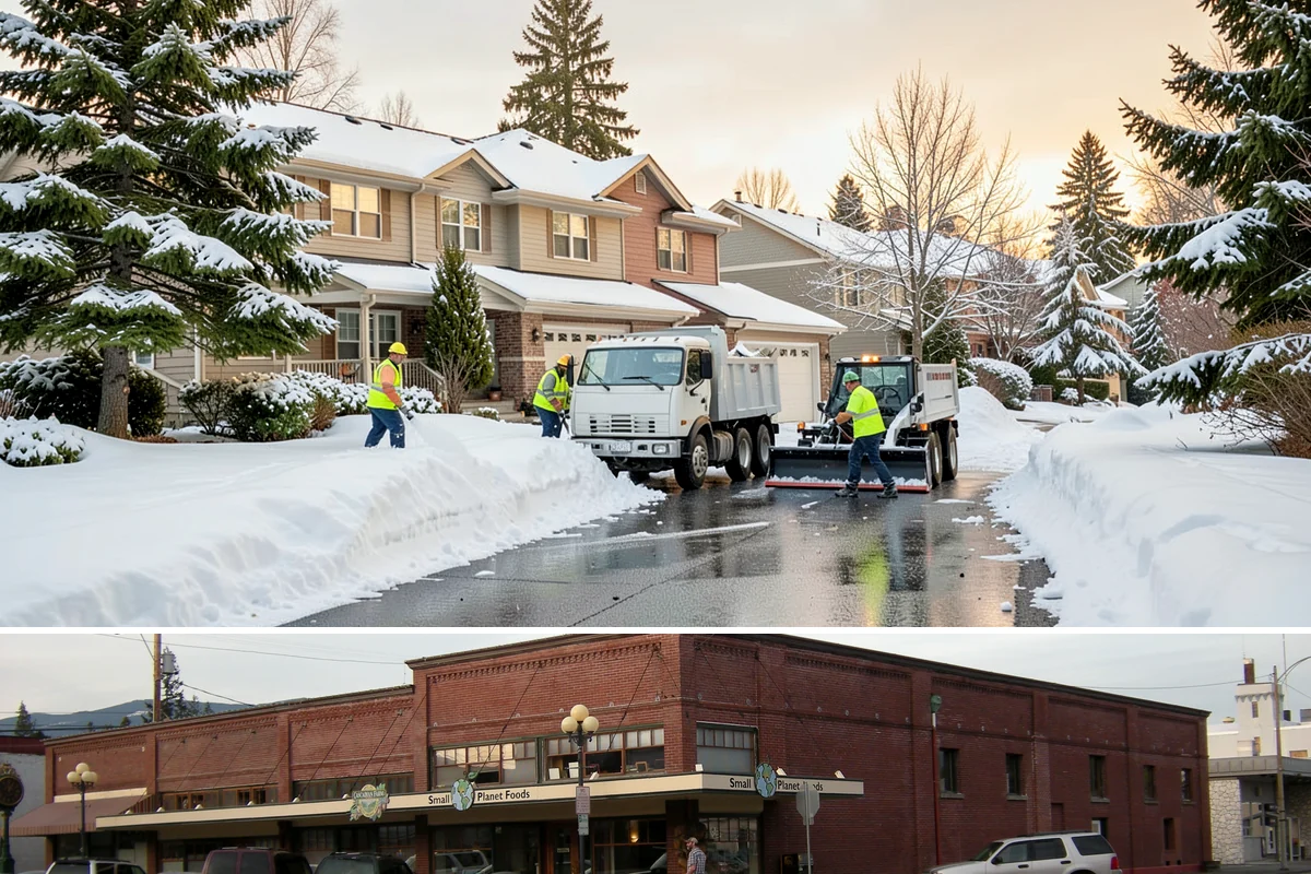 Industrial Facility Snow Plowing in Sedro-Woolley, Skagit County, WA - Set up a heavy-equipment contract before winter so freight and shifts never stall on snow.