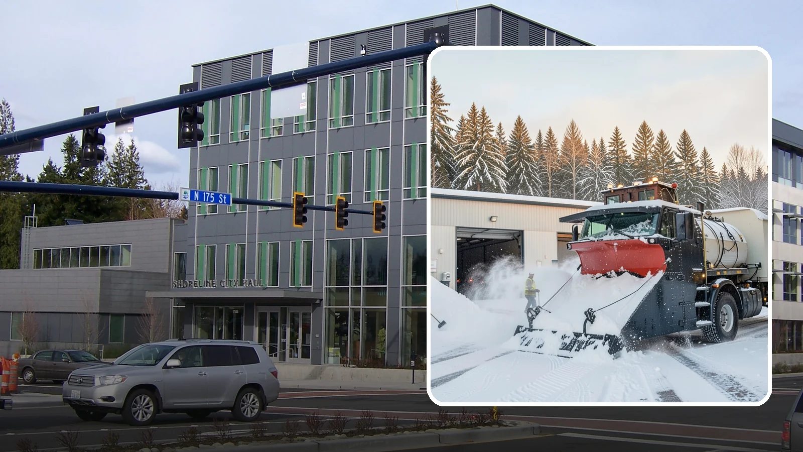 Industrial Facility Snow Plowing in Shoreline, King County, WA - We plow large industrial yards, truck routes, and gates so shift changes and freight keep moving through any storm.