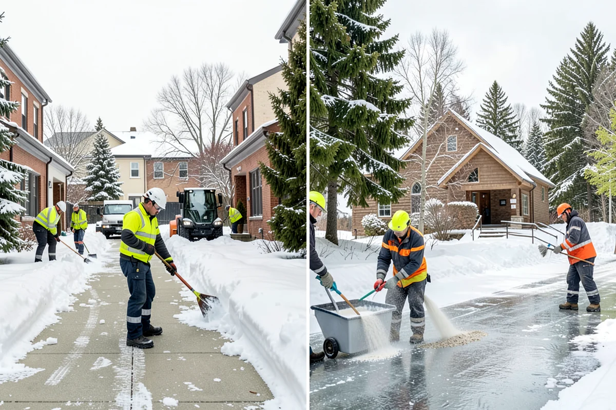 Industrial Facility Snow Plowing in Shoreline, King County, WA - Map truck routes, gates, and lots against your shift and delivery schedule