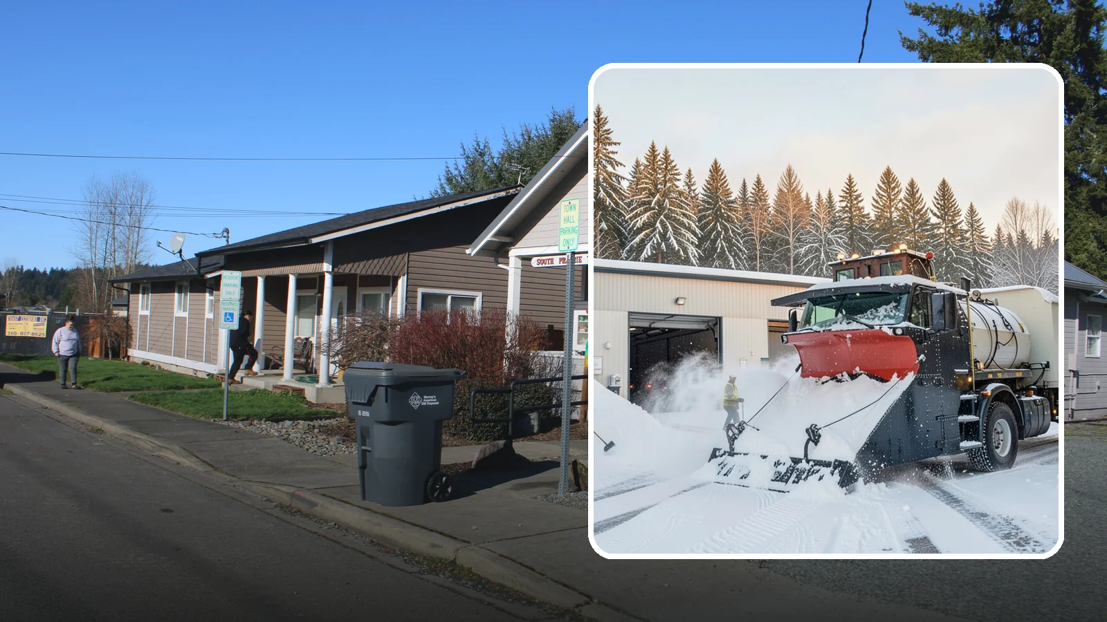 Industrial Facility Snow Plowing in South Prairie, Pierce County, WA - We plow large industrial yards, truck routes, and gates so shift changes and freight keep moving through any storm.