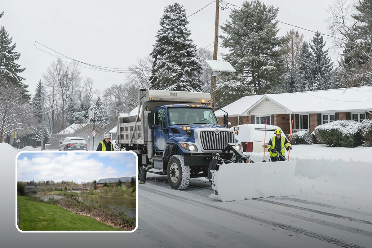 Industrial Facility Snow Plowing in Tukwila, King County, WA - Wide yards and truck routes cleared with heavy equipment