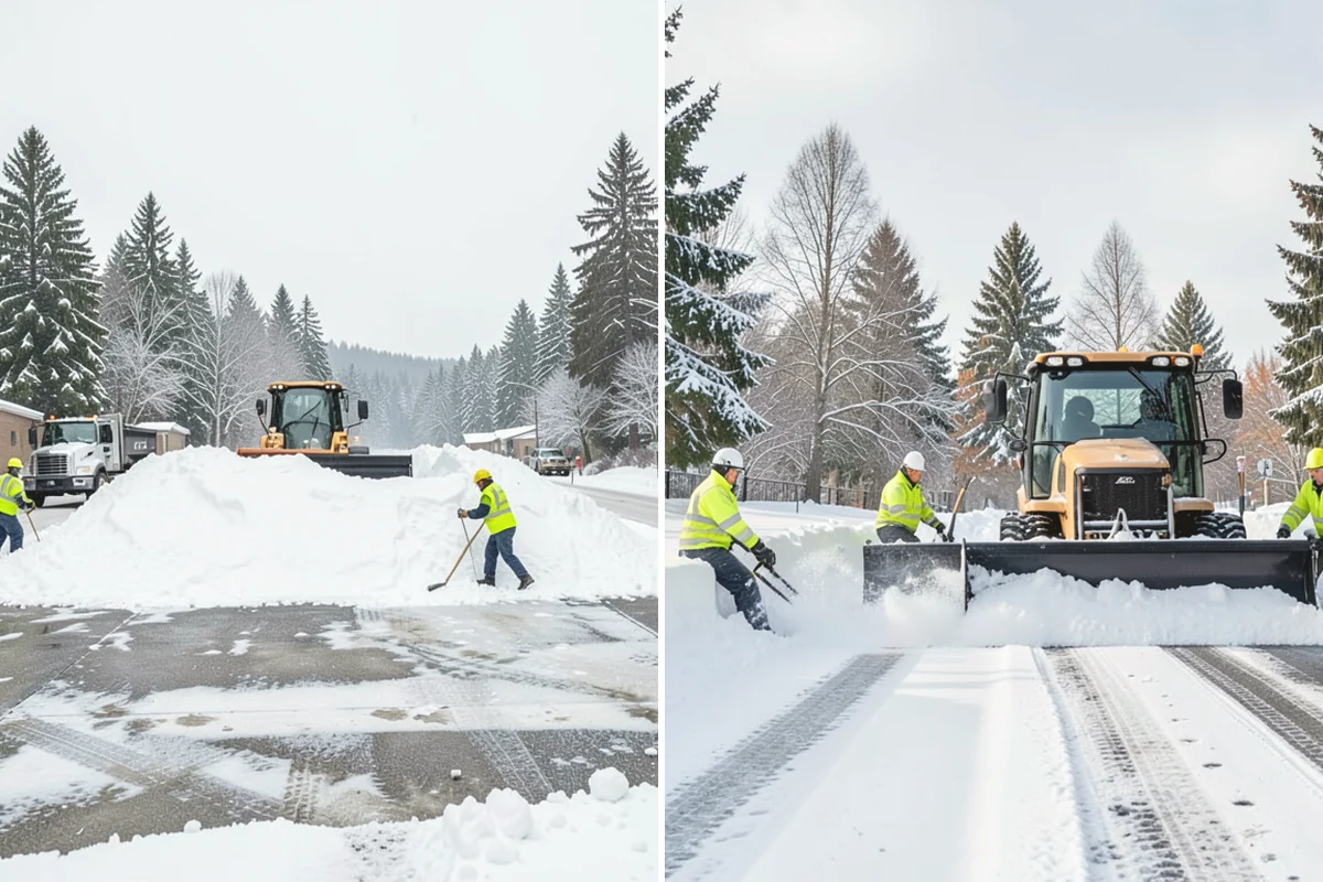 Industrial Facility Snow Plowing in University Place, Pierce County, WA - Map truck routes, gates, and lots against your shift and delivery schedule