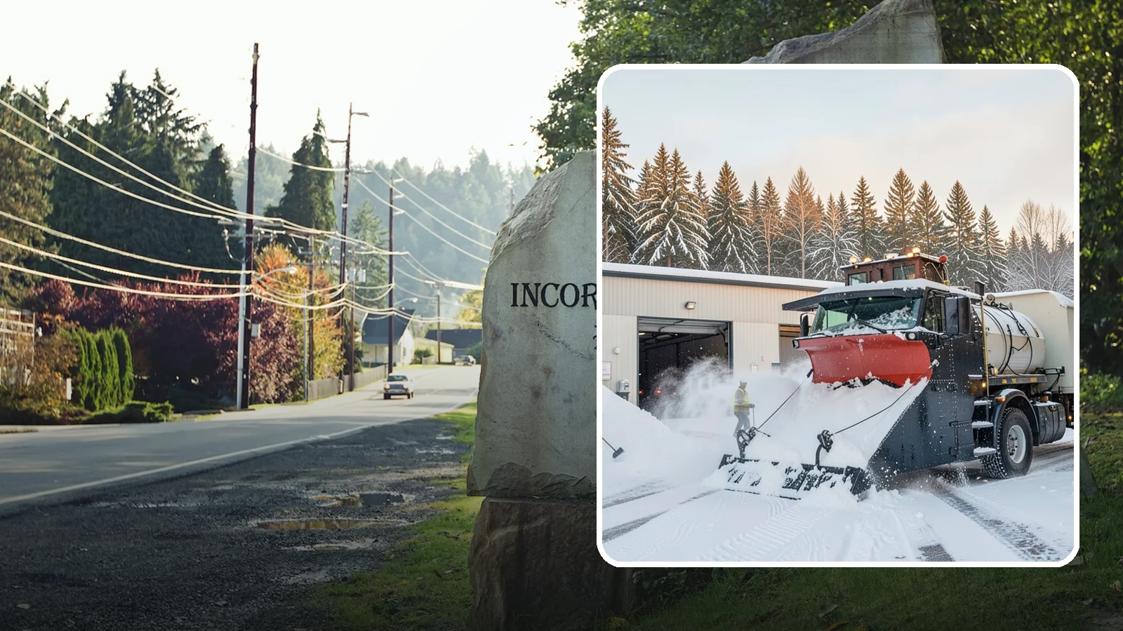 Industrial Facility Snow Plowing in Wilkeson, Pierce County, WA - We plow large industrial yards, truck routes, and gates so shift changes and freight keep moving through any storm.