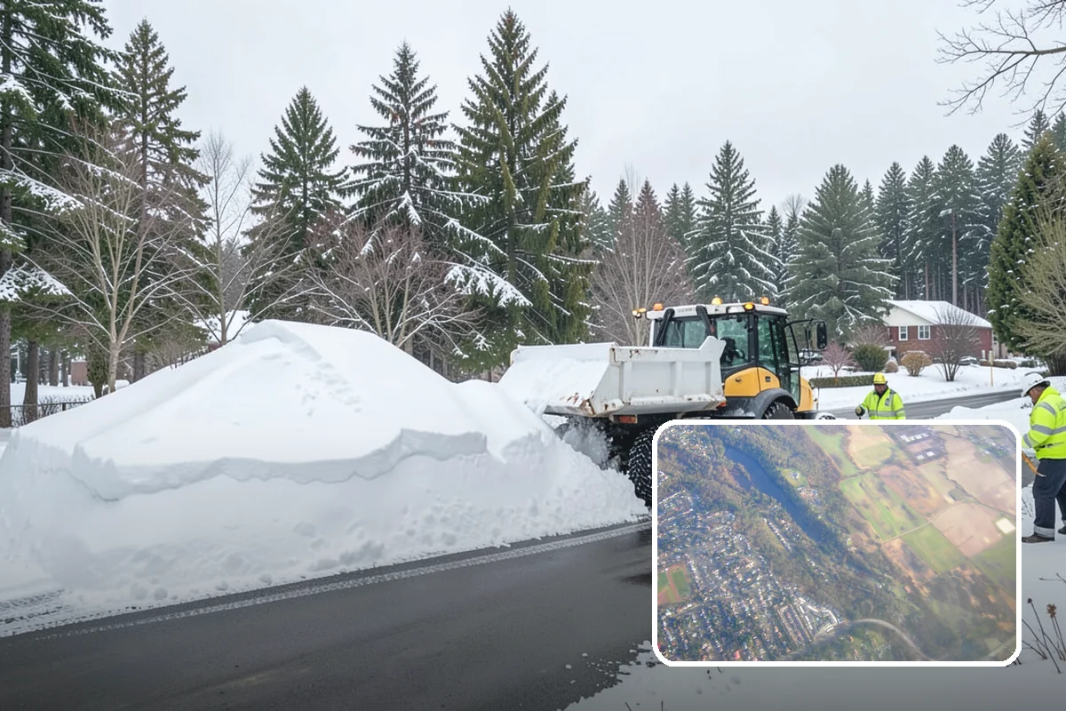 Industrial Snow Removal in Algona, King County, WA - Clear truck lanes and yard access for freight