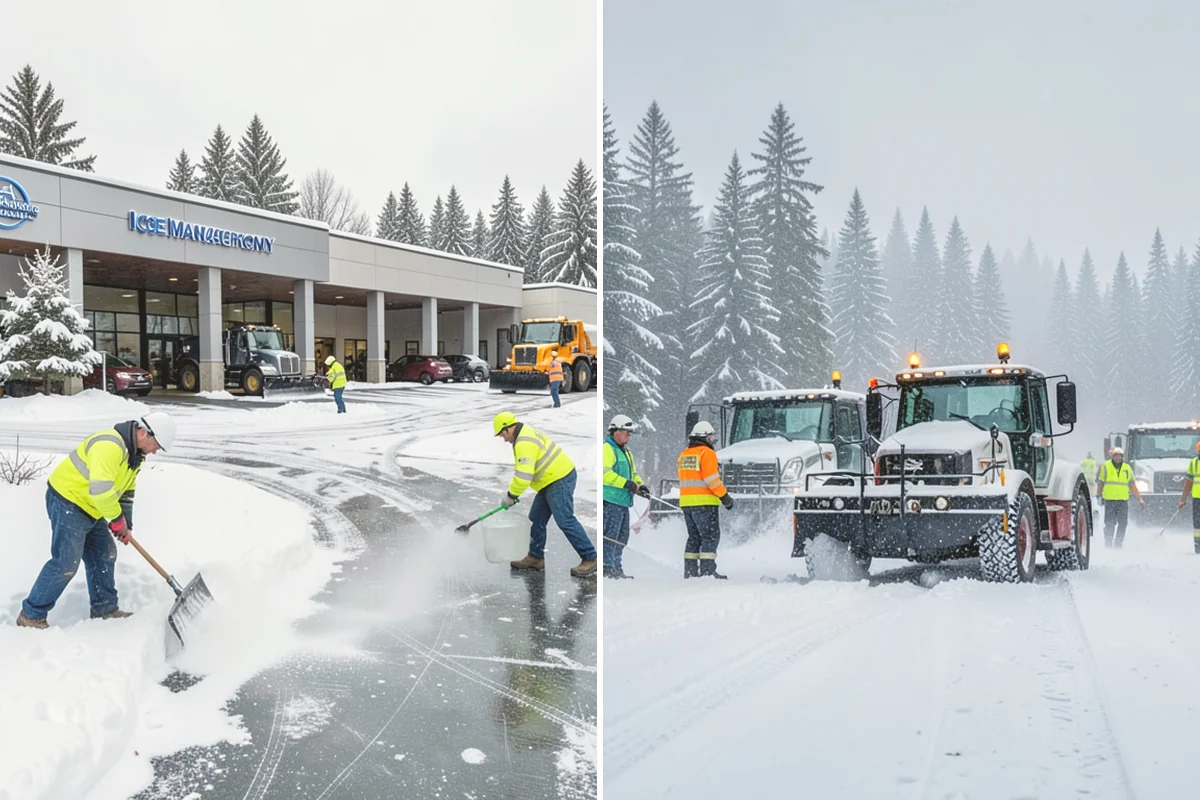 Industrial Snow Removal in Algona, King County, WA - Assess yard layout, gate approaches, and truck traffic flow