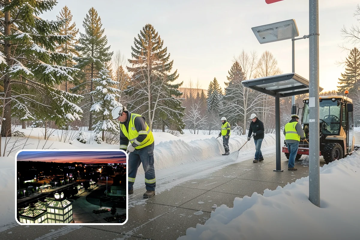 Industrial Snow Removal in Auburn, King County, WA - Clear truck lanes and yard access for freight