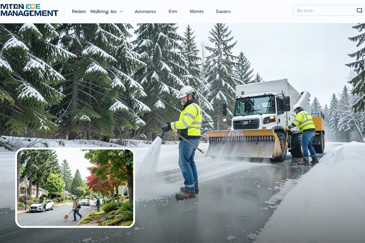 Industrial Snow Removal in Beaux Arts Village, King County, WA - Clear truck lanes and yard access for freight