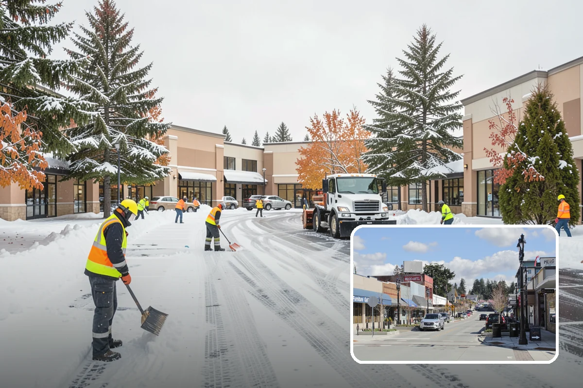 Industrial Snow Removal in Bothell, King County, WA - Clear truck lanes and yard access for freight