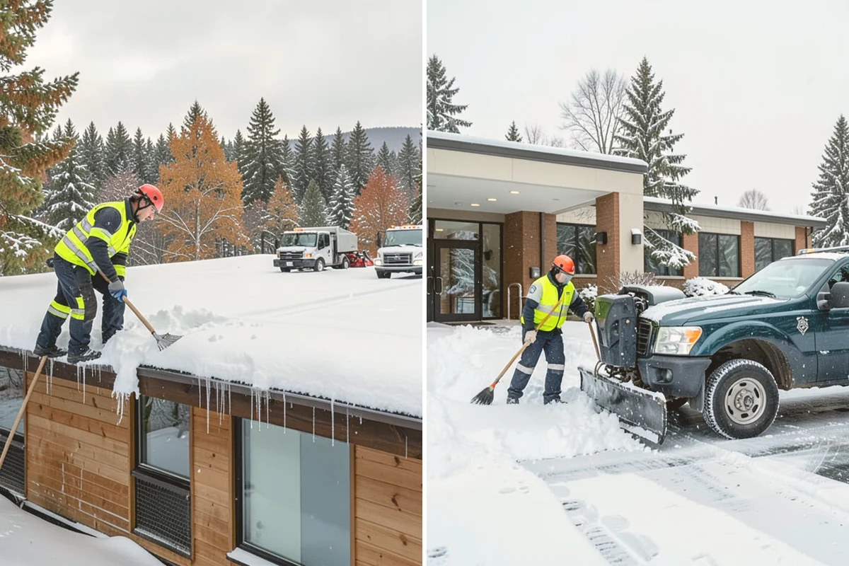 Industrial Snow Removal in Bothell, King County, WA - Assess yard layout, gate approaches, and truck traffic flow