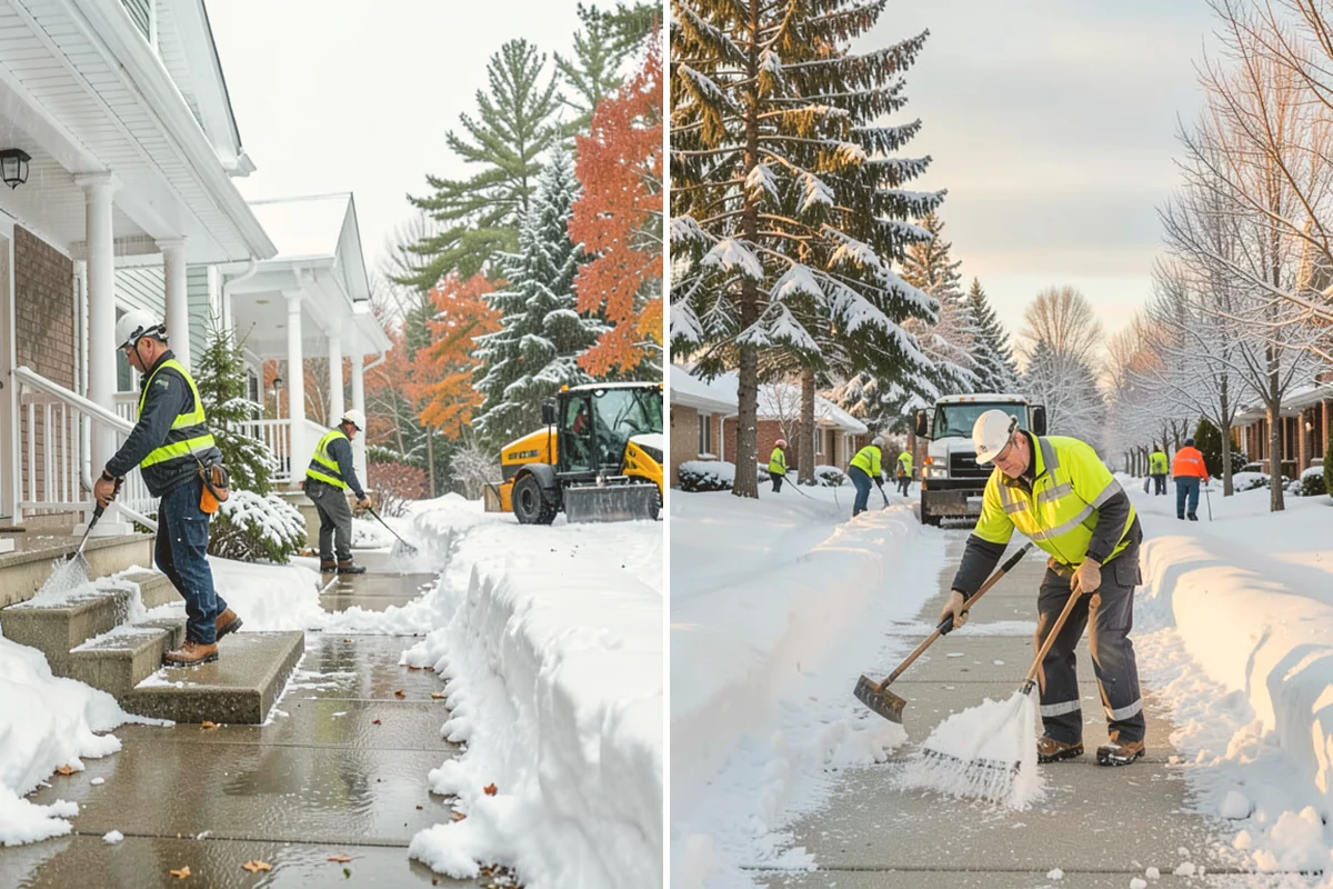 Industrial Snow Removal in Brier, Snohomish County, WA - Assess yard layout, gate approaches, and truck traffic flow