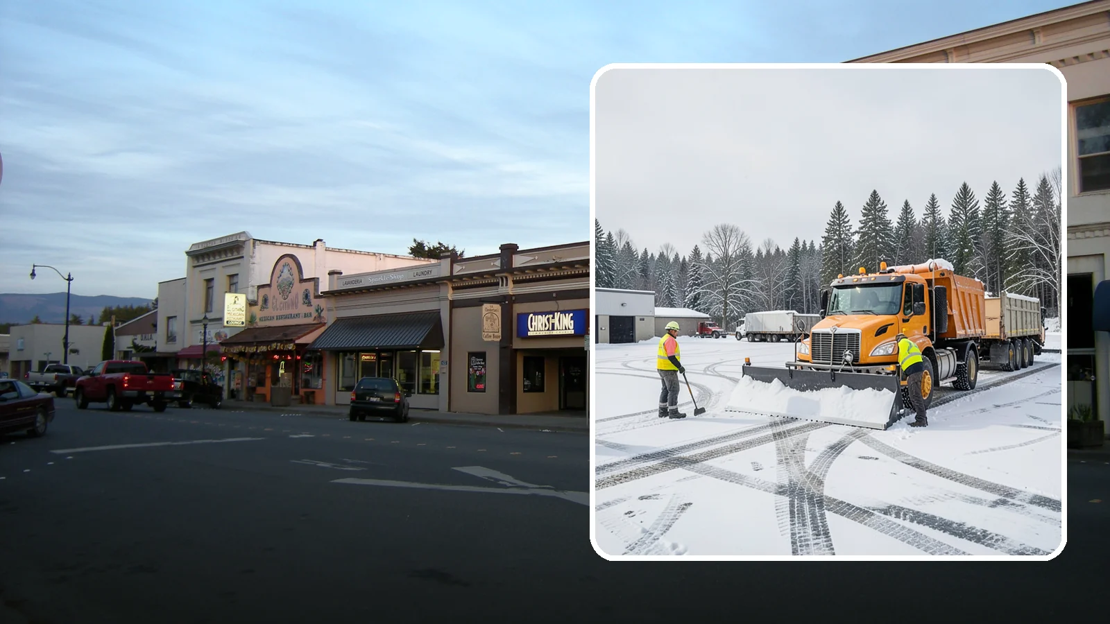 Industrial Snow Removal in Burlington, Skagit County, WA - Keep industrial yards, truck lanes, and employee access open and productive through Western Washington winter weather.