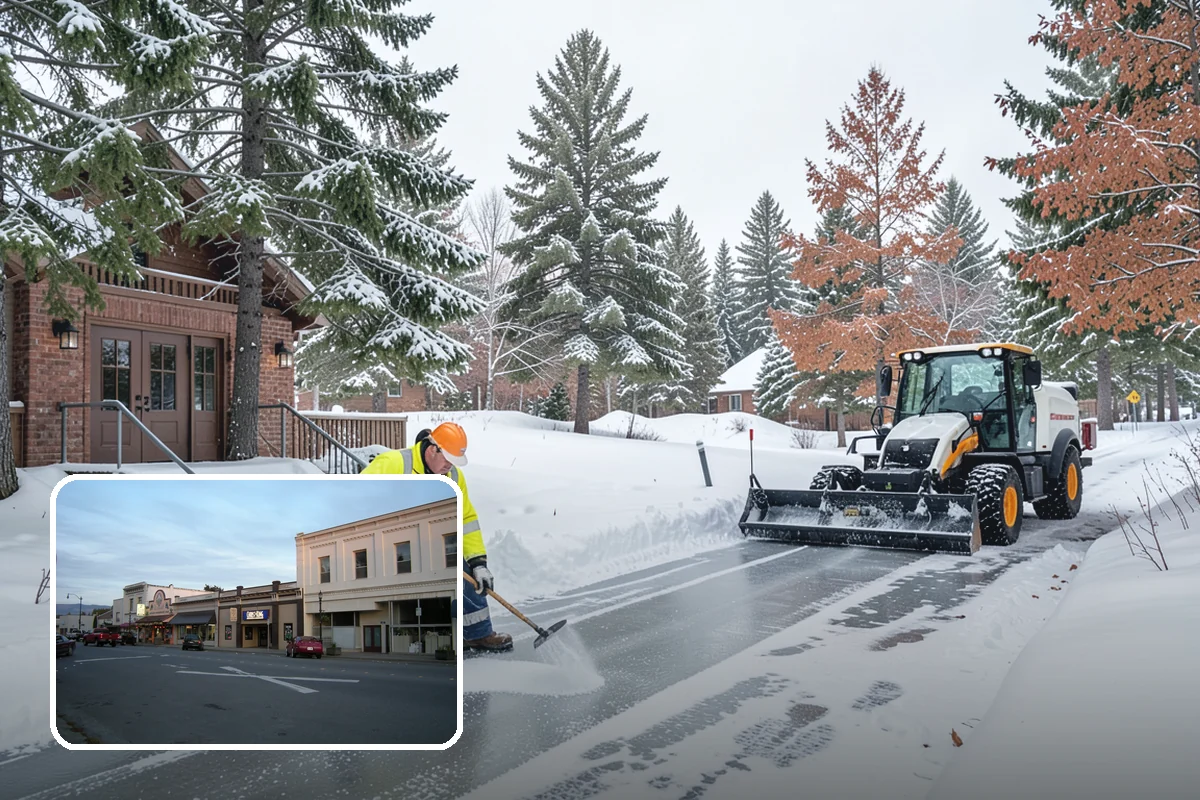 Industrial Snow Removal in Burlington, Skagit County, WA - Clear truck lanes and yard access for freight